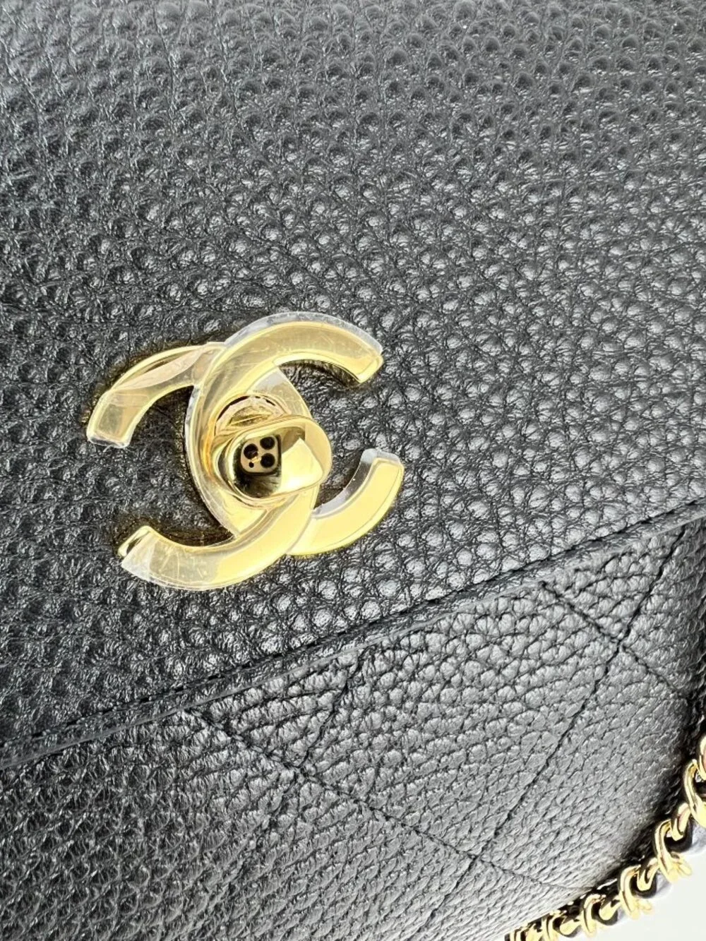 Chanel Urban Essentials Large Flap Bag Black Leather Shoulder Bag RARE